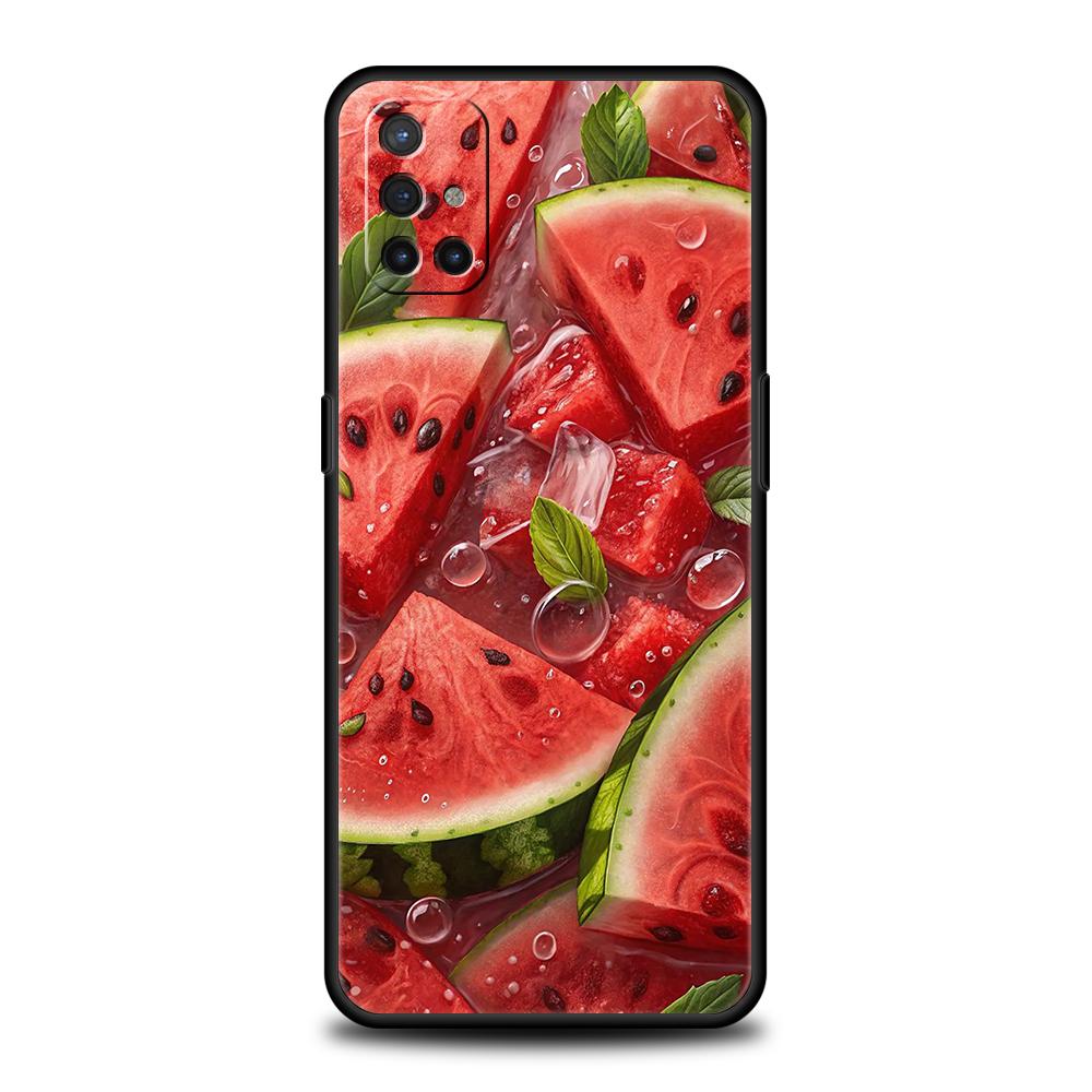 

Phone Case For Oneplus 12R/10T/12/11/10R/Nord/N100/N10/10/7/8/9/7T/8T/9R/9RT/Pro/5G Soft TPU Cover Shell Watermelon Fruit Capas OnePlus Nord