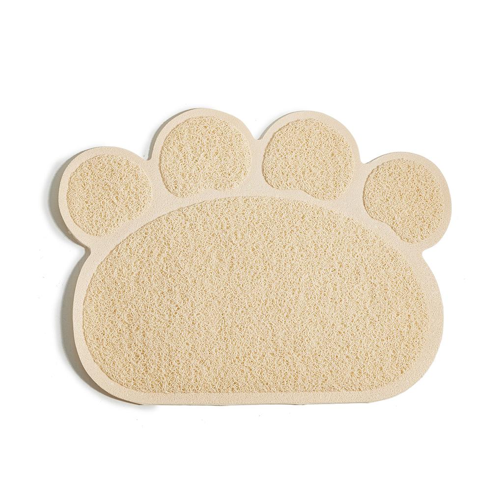 Cloud Shape Pet Cat Dog Feeding Mat Pad Solid Paw Fishbone Pattern Dish Bowl Antislip Placemat Easy Washing Pet Accessories