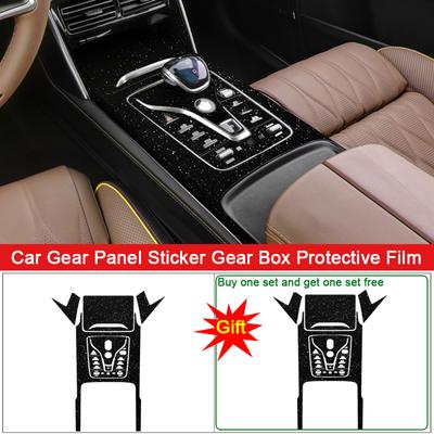 Car Interior Sticker Fit For BYD TANG EV 2022 2023 2024 Car Gear Panel Sticker Gear Box Protective Film Carbon Black Accessories