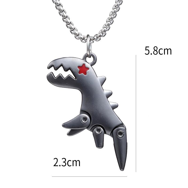 Jesus Cross Necklace Robot Dinosaur Pendant Fashion Charm Whale Screw Man Motorcycle Bear Sweater Chain Jewelry For Men Gifts