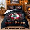 Southampton FC Pattern Bedding 3Pcs Set Custom Name, Bed Sheet And Pillowcases For Home Bedroom