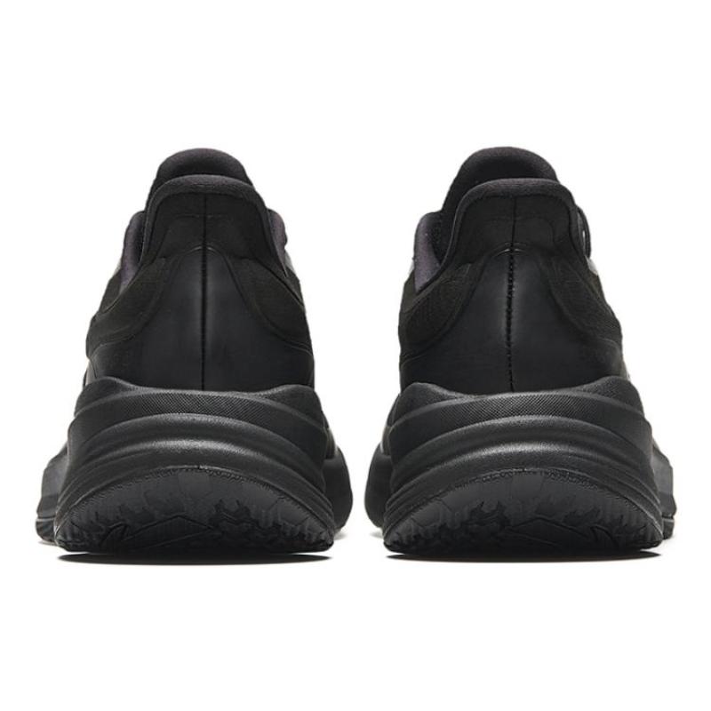 Anta Comfortable Fabric Non slip Lightweight Low top Running Shoes Men's Black Sneakers 912345581-1