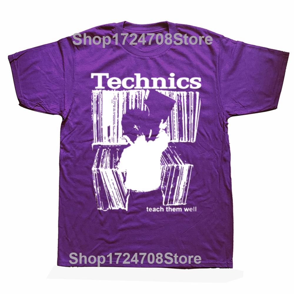 

Funny Technics TShirt Kid Teach Them Well Dj Music Graphic Men Fashion Casual Tshirt 100 Cotton Loose Oversized T Shirt 4XL