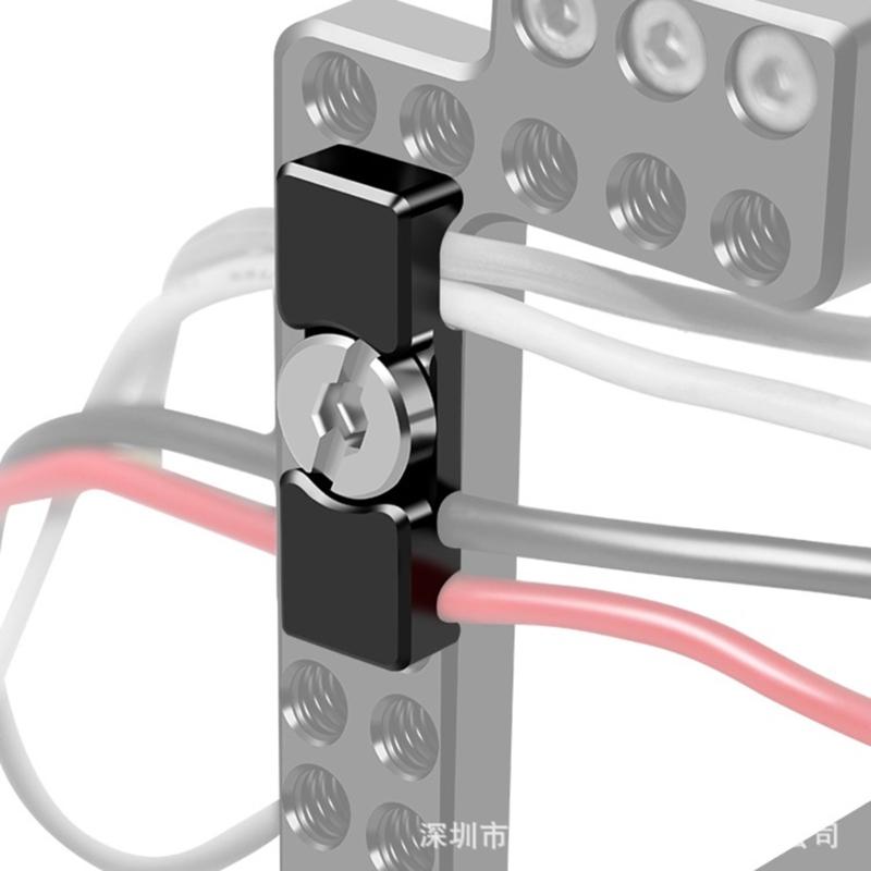 3 Slot Cable Clamp For DSLR Camera Cage Cord Holder With Hex Screw Rustproof Studio Accessory