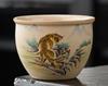 1 Pc Chinese Vintage Coarse Pottery Tea Cup Handmade Zodiac Ceramic Tea Bowl Household Teaware Personal  Master Teacup 150ml
