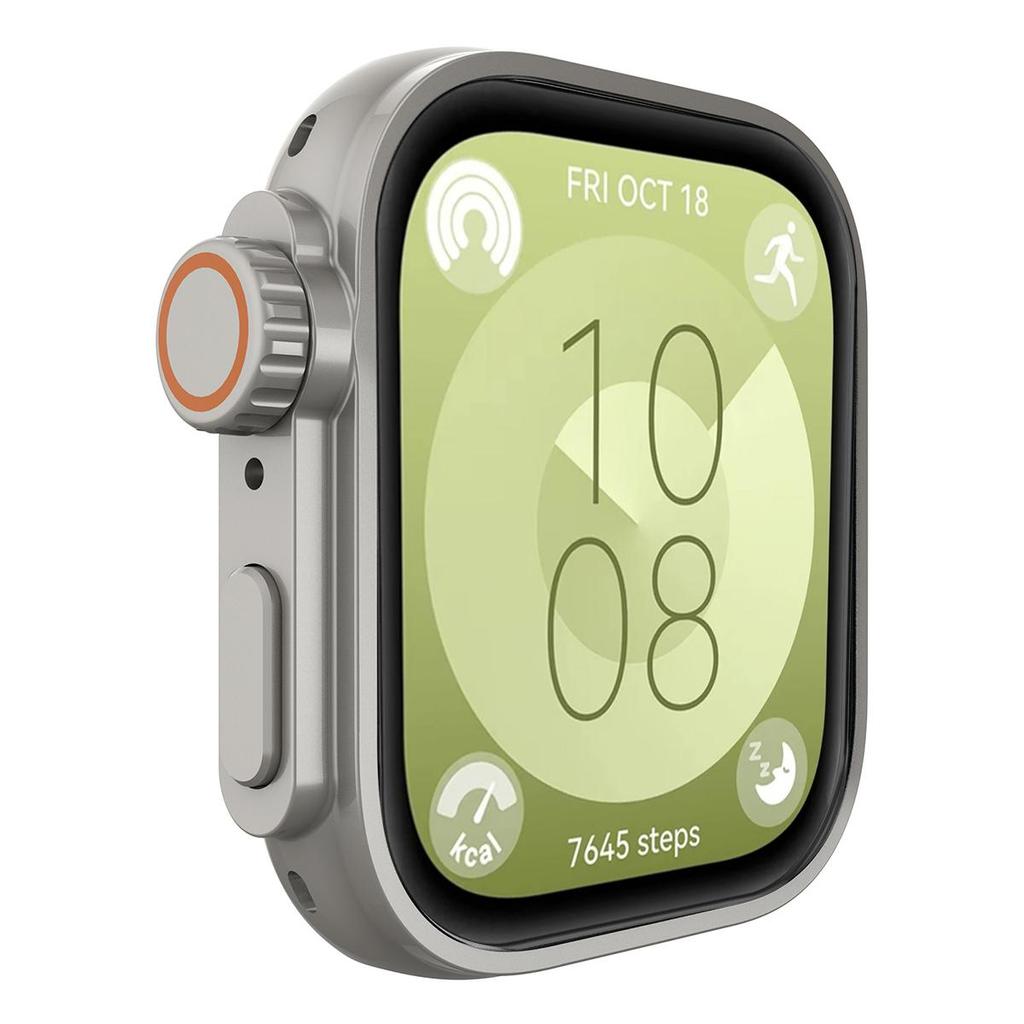 Change To Ultra Case for Huawei Watch Fit 3 Screen Protector Tempered Glass Cases Cover for Huawei Watch Fit3 Upgrade To Ultra 2