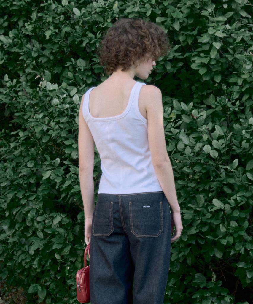 JUCYJUDY Sleeveless Ribbed T-Shirt Jzts020B