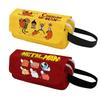 Chainsaw Man Pencil Case Cartoon Anime Stationery Organizer Double Zipper Large Capacity Students
