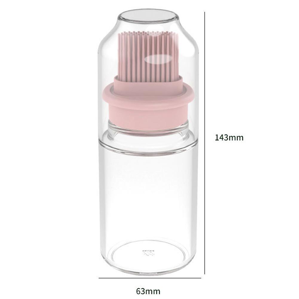150ml 2-In-1 Oil Bottle With Brush Large Capacity Measuring Oil Container Kitchen Cookware