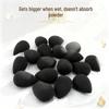 Black Non-Latex Makeup Sponge: Expands When Wet, Two-Way Use, Minimal Foundation Absorption.