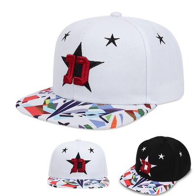 Men's Duck Tongue Hat Five Pointed Star Women's High Quality Embroidered D Duck Tongue Hat Outdoor Sports Couple Baseball Hat