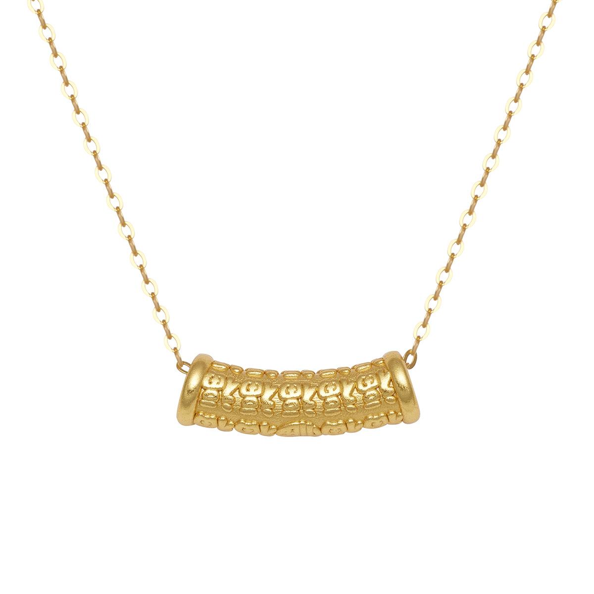 

S925 Silver Baifu Heart Meridian Elbow Tube Necklace Zhongfu Character Smile Pendant Clavicle Chain Jewelry 925 silver золотой