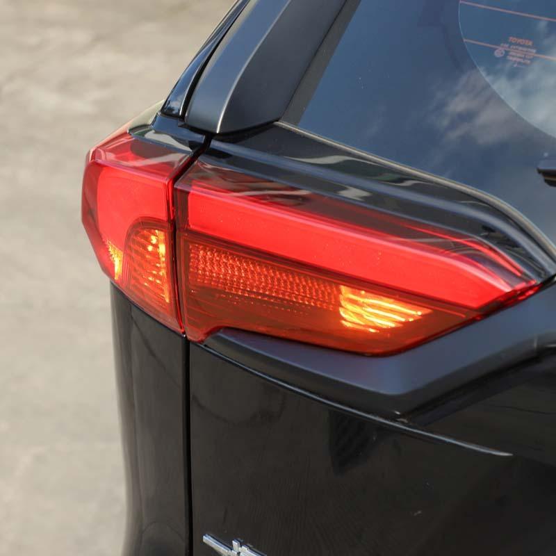 Exterior Car Accessories For Toyota RAV4 -2024 PVC Black Car Rear Tail Headlights Light Film Sticker