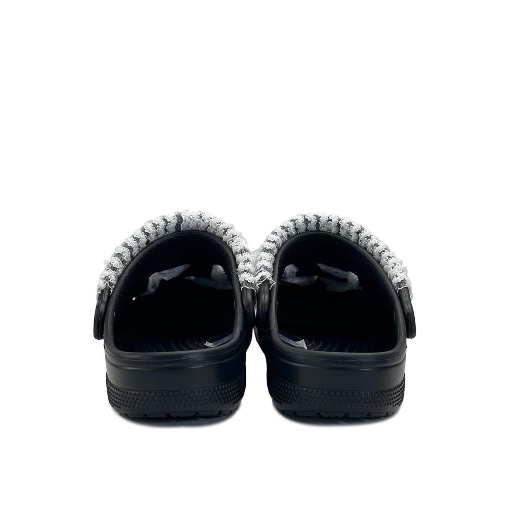 Crocs Baya Classic Clog EVA Butterfly Fashion Cool Girl Lace Bow Hole Shoes Women Black