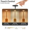 Xiaomi Simple LED Rechargeable Touch Metal Table Lamp Three Colors Bedside Cordless Desk Lamp Bar Outdoor Decoration Led Night Light