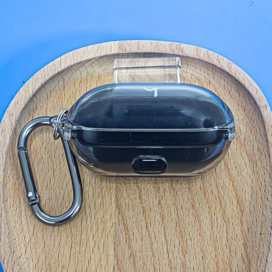 Earbud Protective Case with Lock Portable Shockproof Wireless Earphone Charging Case Cover Protector Clear TPU Shell Skin