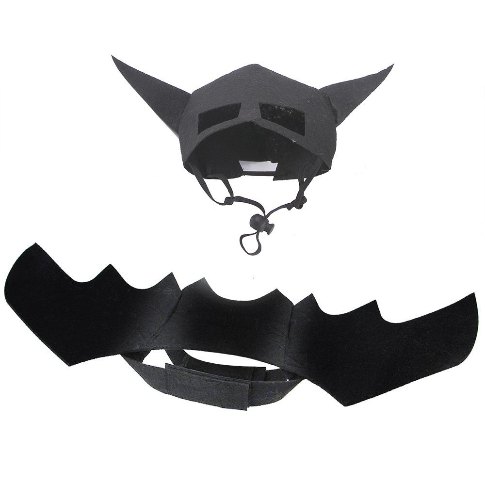 Cat Clothes Halloween Dog Costumes Pet Masks Bat Wings Pet Chest Clothes M