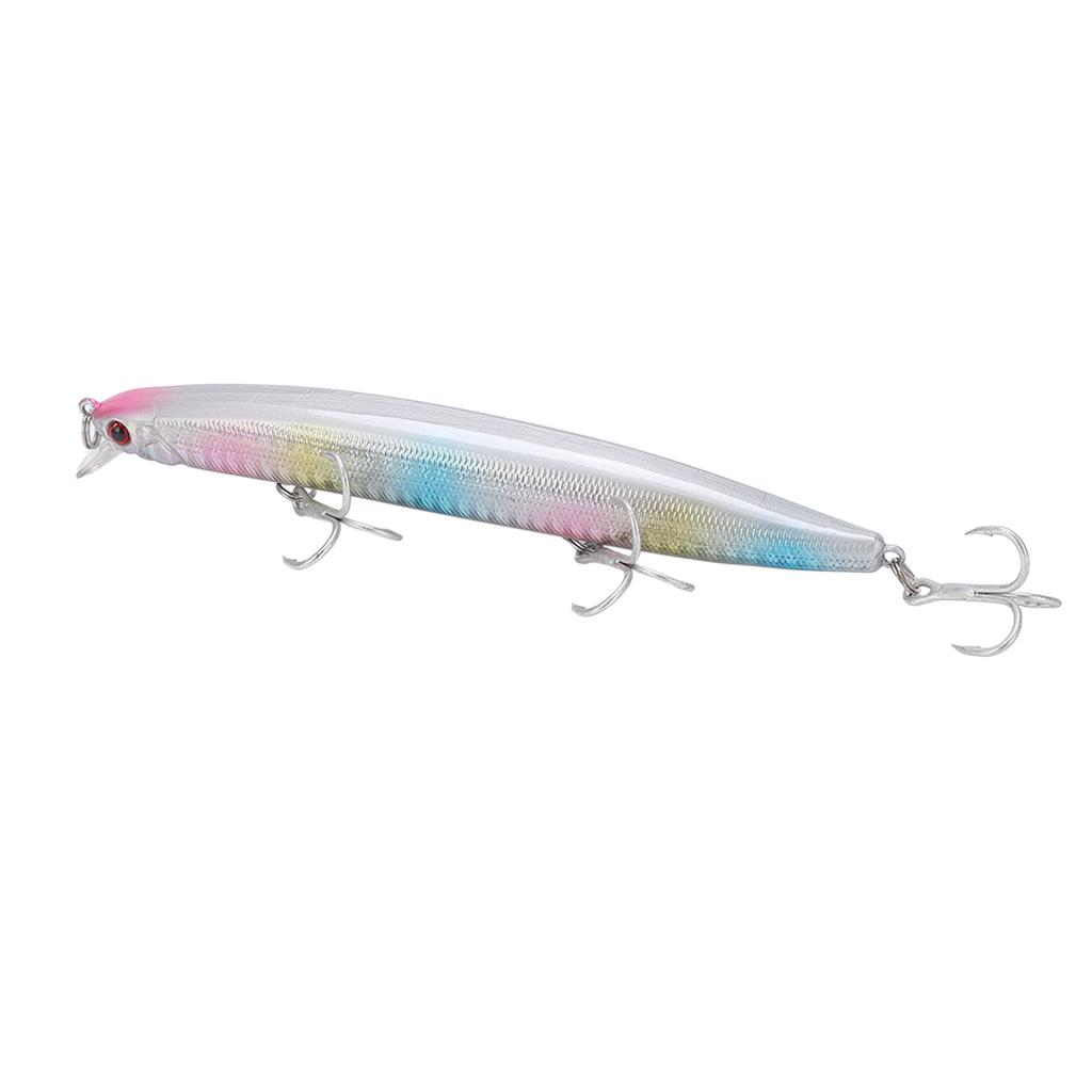 Anti Corrosion Minnow Lure 3D Eyes Fishing Hard Bait Fishing Tackles with 3 Sharp BarbsNo. 3