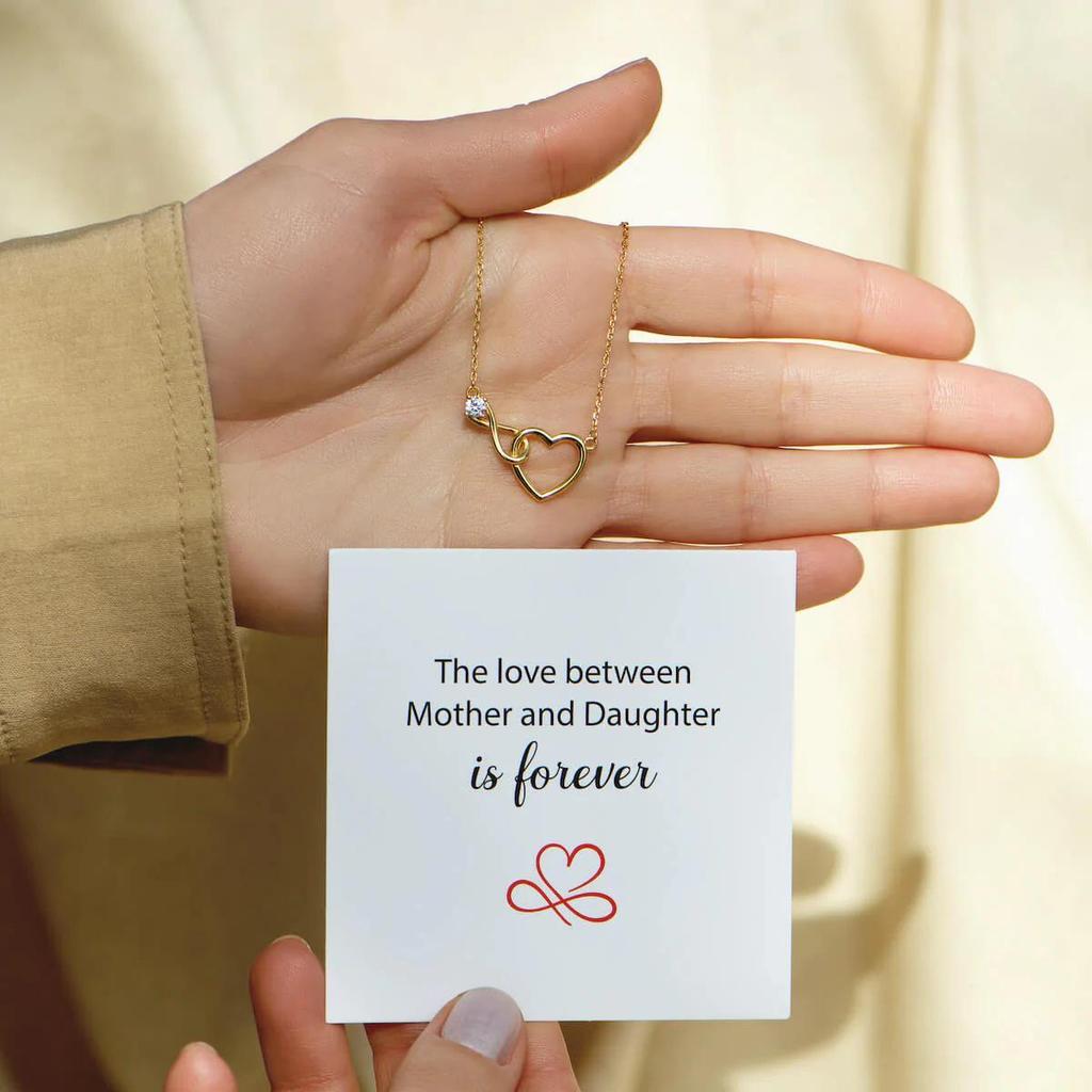 Elegant Women’s S925 Sterling Silver Infinity Heart Lucky 8 Necklace - Light Luxury European & American Style Clavicle Chain.