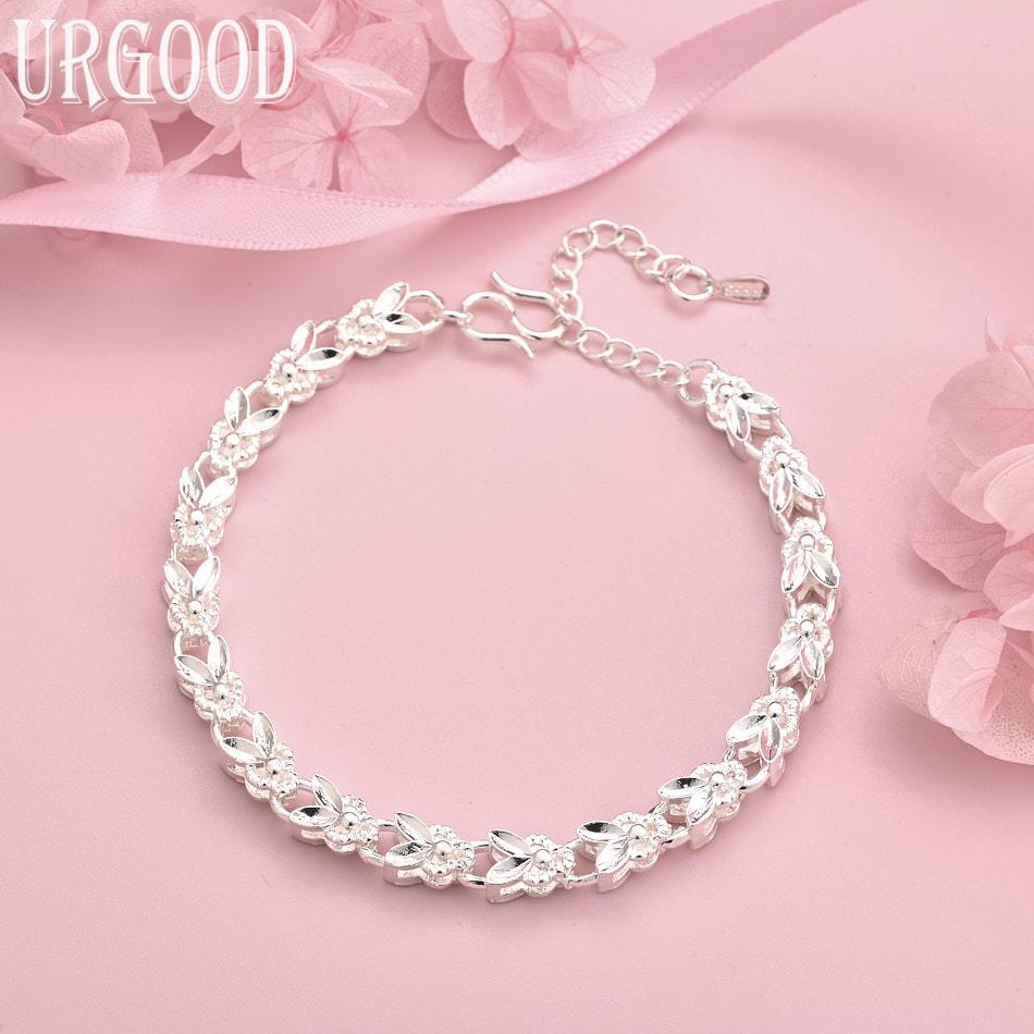 

Браслет-шарм из стерлингового серебра 925 пробы, свадебное украшение 20cm