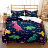 Comforter Cartoon Dinosaur Hd Print Polyester Bedding Setsteens Boy Girl Or Adults For Beds King Size Bedding Set