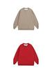 Autumn 2025 Men's Plus Size Loose Round Neck Solid Color Long Sleeve Hoodie