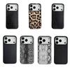 Funda de Cuero con Patrón de Cocodrilo Saffiano Leopardo de Fibra de Carbono Para Para Iphone 17 Pro Air 11 12 13 14 1 16 Pro Max Plus 16E Antigolpes