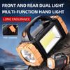 High Power Rechargeable LED Flashlight Multifunctional Portable Light with Side Light Waterproof Multiple Lighting Modes