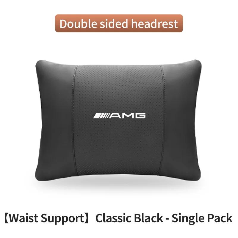 Car Sticker Car Headrest Neck Support Lumbar Rest Cushion Neck Pillow For Mercedes-Benz AMG A C E S V Class Sprinter GLC ML SLK