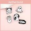 Unique Cartoon Ghost Series Headphone Style Brooch Badge For Men And Women With Alloy Material