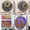 5D Clock Wall Set DIY Painting Room Decor Mandala Patterns Fashionable Clock Design for Home Decoration