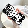 Black Dot Grid Case for Motorola G96 G22 G51 G73 G50 G53 G30 Edge 70 50 40 20 Pro 30 Lite S30 G71 G60s Phone Cover G32 G85 G86