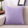 Luxurious Pure Color Cotton Linen Throw Pillow Cover For Home Office Sofa Decor