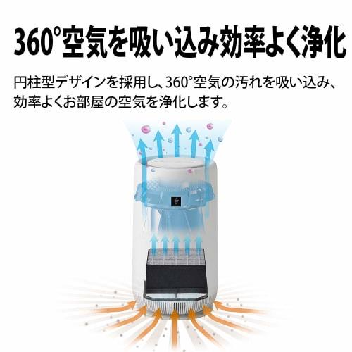 Sharp Plasmacluster 7000 Equipped Small Air Purifier 6 Tatami Personal Type FU-PC01-W White
