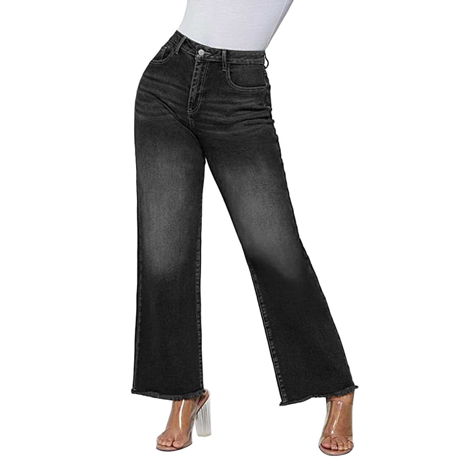 Vintage Frayed Monkey King Denim Women s 9-Point Jeans XL
