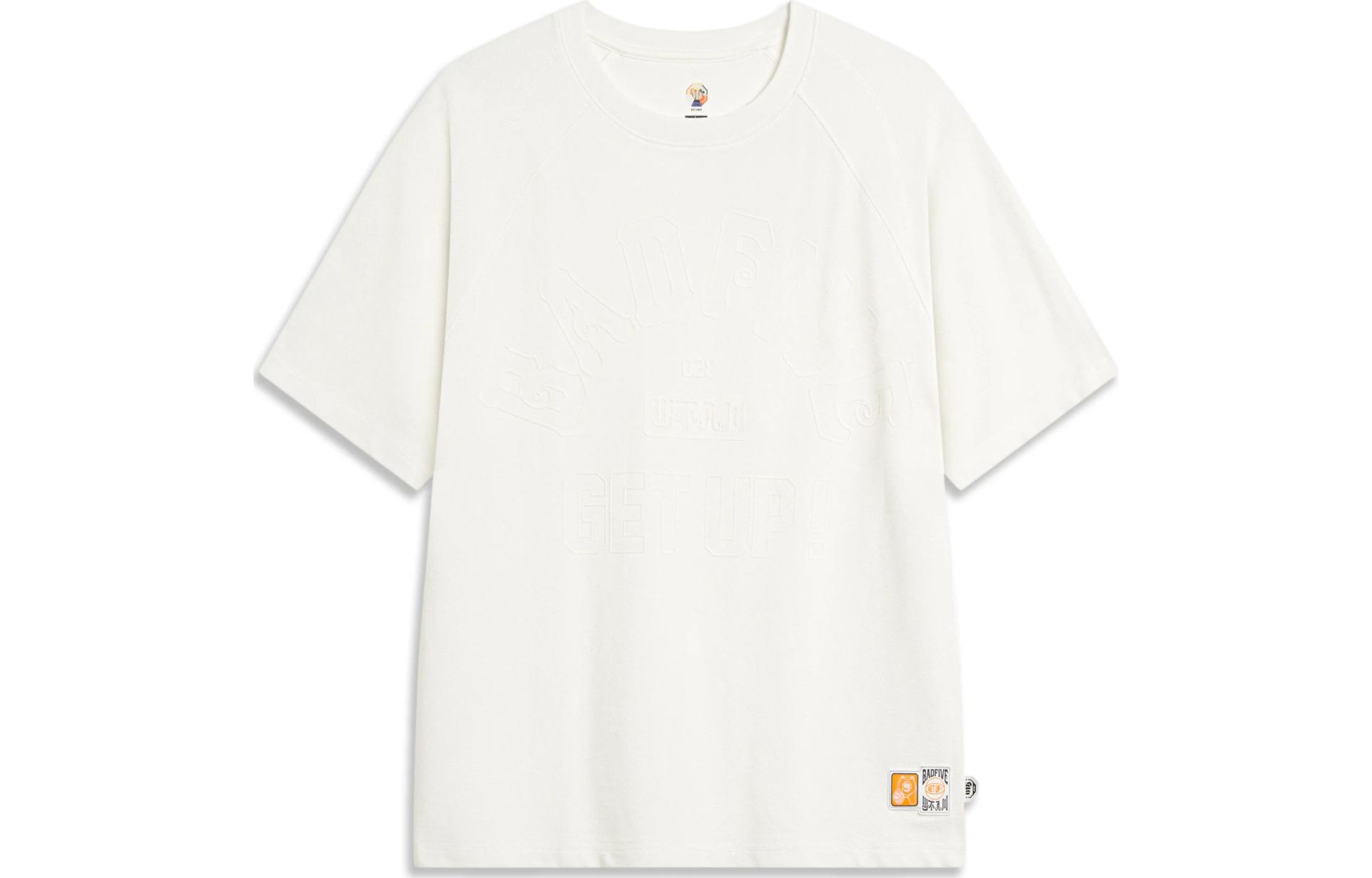 Li Ning BADFIVE T Shirt Unisex Ivory AHST881-1 L
