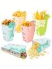 12/24 Piece Popcorn Box, Cute Dinosaur Party Popcorn Bag, Small Caramel Popcorn Box, Perfect for Party, Birthday, Family Party