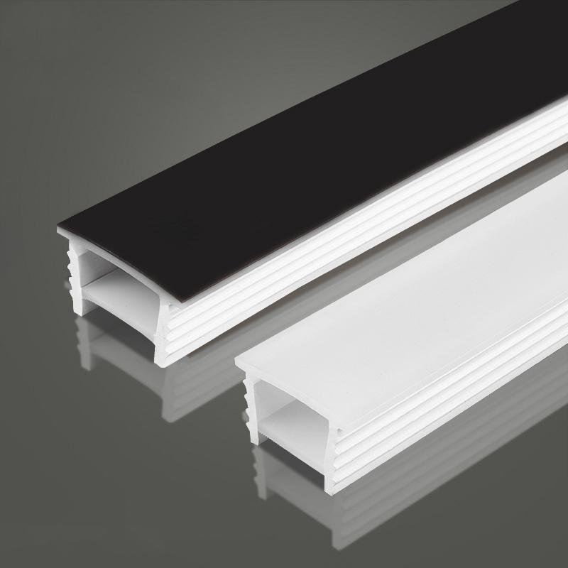 1 Piece Soft Recessed Silicone Diffuser Channel For 5050 Cob Flexible Ribbon Strip Light 1/3/5M Embedded Led Neon Rope Tube