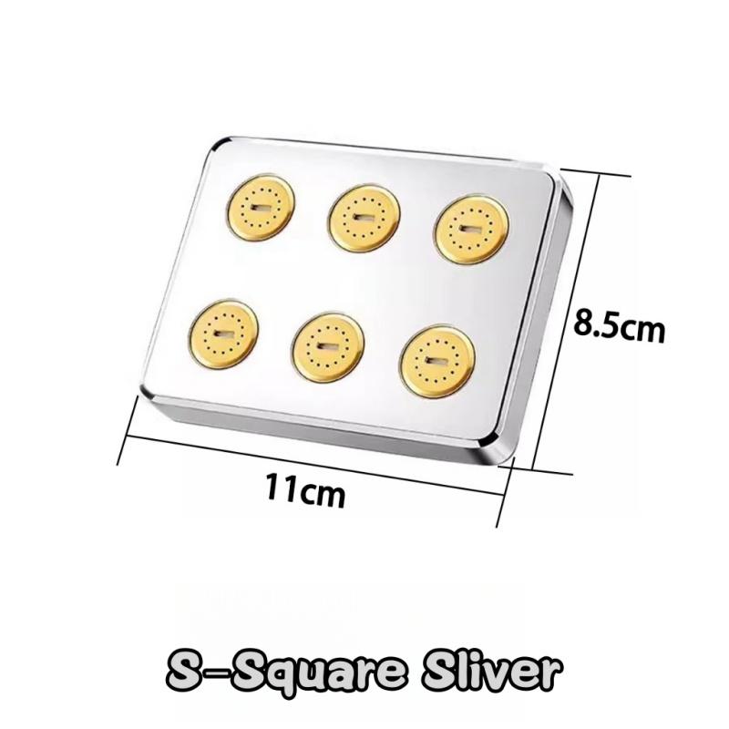 Pommeau de Douche Pluie Haute Pression Débit d'Eau Magique Pommeau de Douche Pluie Mini Douchette Supérieure Douche Économie d'Eau Accessoires de Salle de Bain