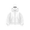 Urban Black Double-Hat Zip-Up Hoodie Balaclava Jacket
