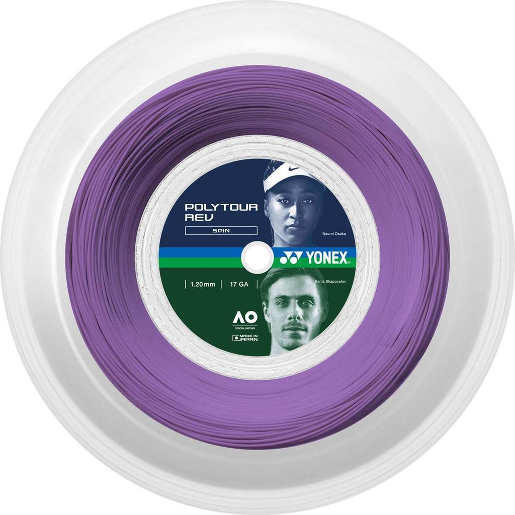 YONEX Poly Tour Rev 120 200m PTR120R2 tennis string purple