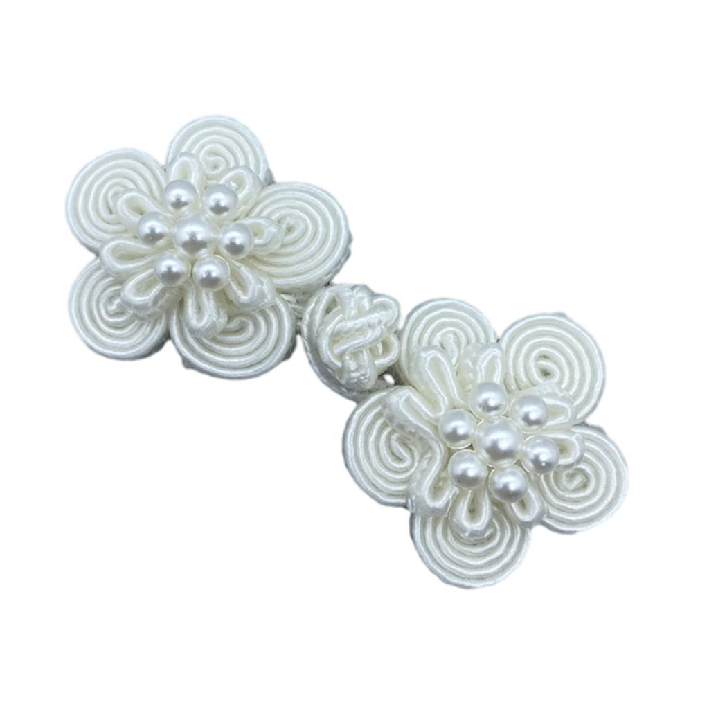 Hand Sewing Flower Button Fasteners Chinese Knot Closure Cheongsam Frog Buttons Silk Buckle Clothes Tang Suit Decoration
