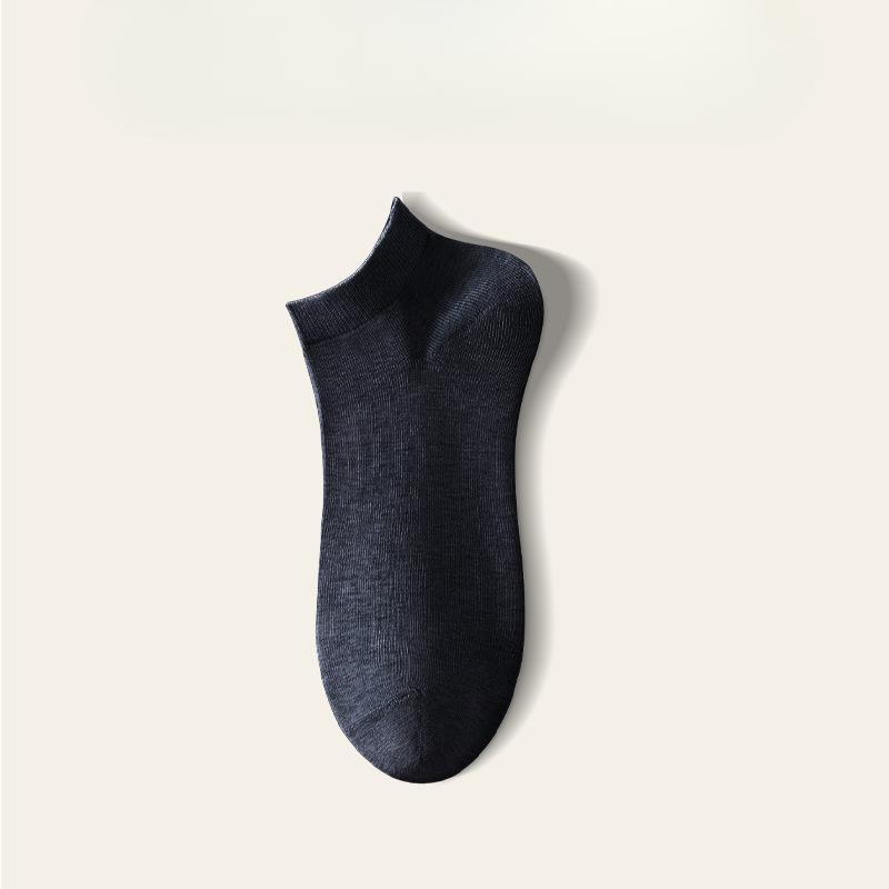 Men's Spring and Summer Cotton Invisible Antiodor Antiskid Antibacterial Anti Pilling Short Boat Socks