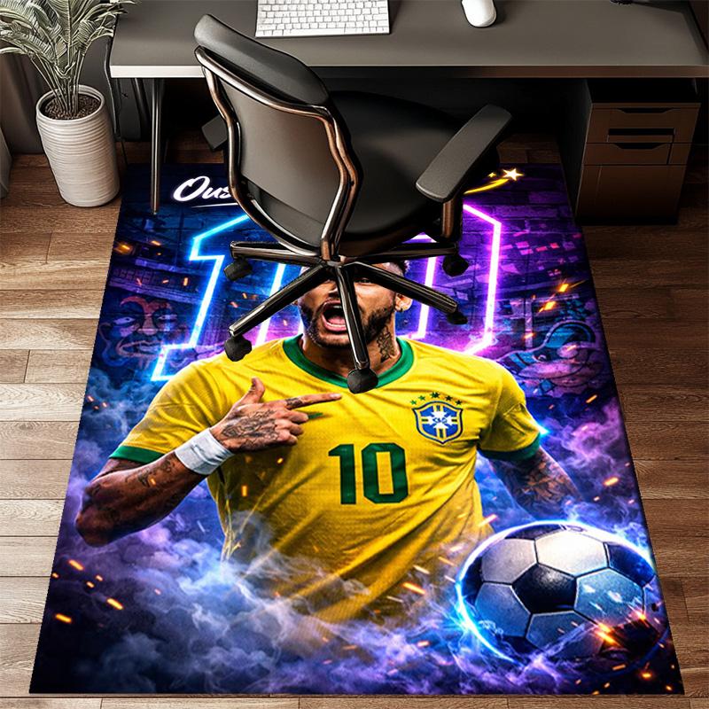 Neymar Celebration Rug Game Carpet, Floor Mat for Bedroom Living Room Entryway Rug, Home Decor Idea Gift for Christmas birthday