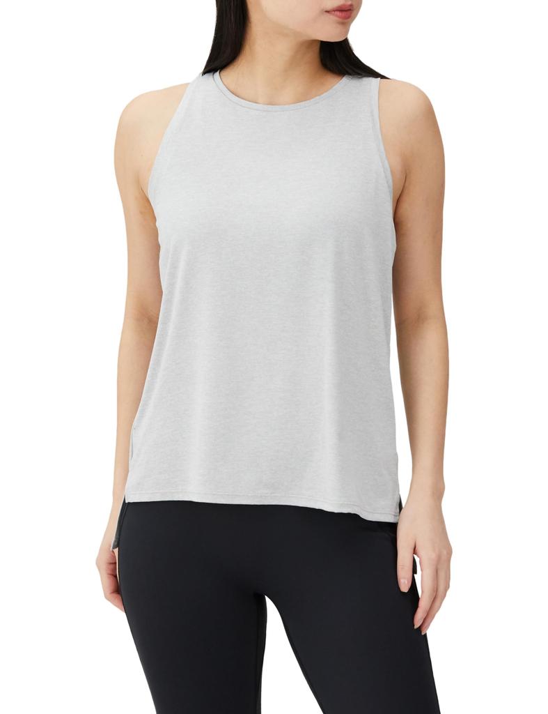 Danskin Active Light Medium Size UV Protection Women's All-Day Cover-Up Tank, DC724110, Gray, S, Lightweight, Moisture-Wicking, Quick-Drying,