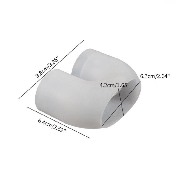 U-shape Candlestick Silicone Mold DIY Cement Candle Holder Gypsum Crystal Epoxy Resin Mould DIY Home Desktop Handicrafts