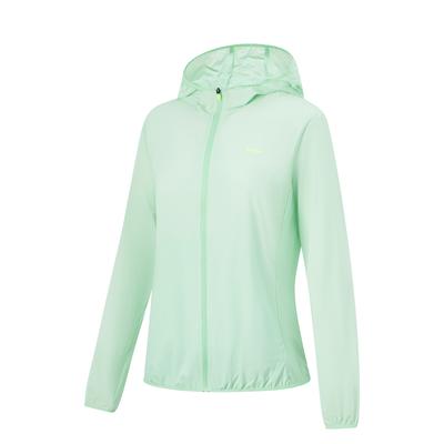 Comfortable Casual Simple Solid Color Zipper Hooded Breathable Versatile Jacket Women Jackets Cool-Green AFDU658-4