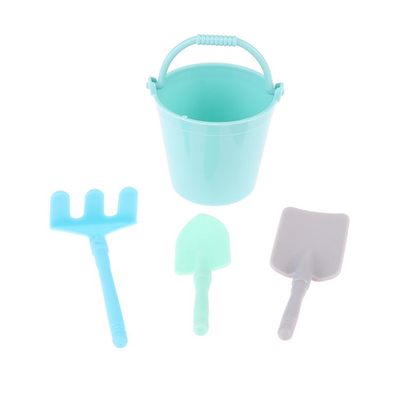 1:12 Dollhouse Miniature Watering Can Bucket Sprinkler Shovel Model Gardening Tools Decor Toy Doll House Accessories