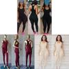 Us Sexy Damen Freizeit Ärmelloser Bodycon Strampler Overall Mit Eleganten Langen Hosen