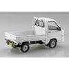 Aoshima Bunka Kyozai 1/32 Scale Rakupla Snap Kit No.05-FW Subaru Sambar Truck Frost White Pre-Colored Plastic Model Kit (Car)